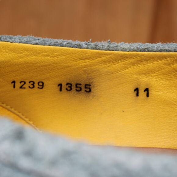 Blackstock & Weber Shoes Mens 11 Ellis Penny Loafers Blue Suede Goodyear Welted - Picture 11 of 11